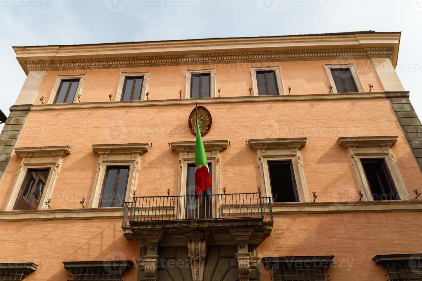 Rome, Italië. typische architectonische details van de oude stad foto