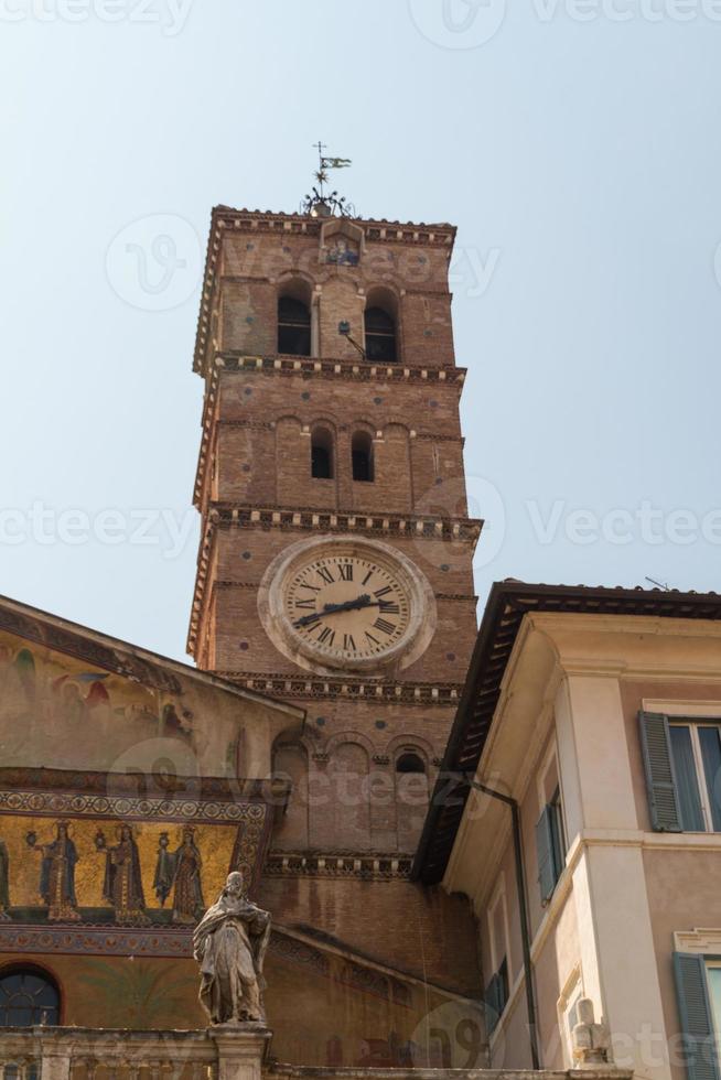 st. maria in trastevere, rome, italië foto