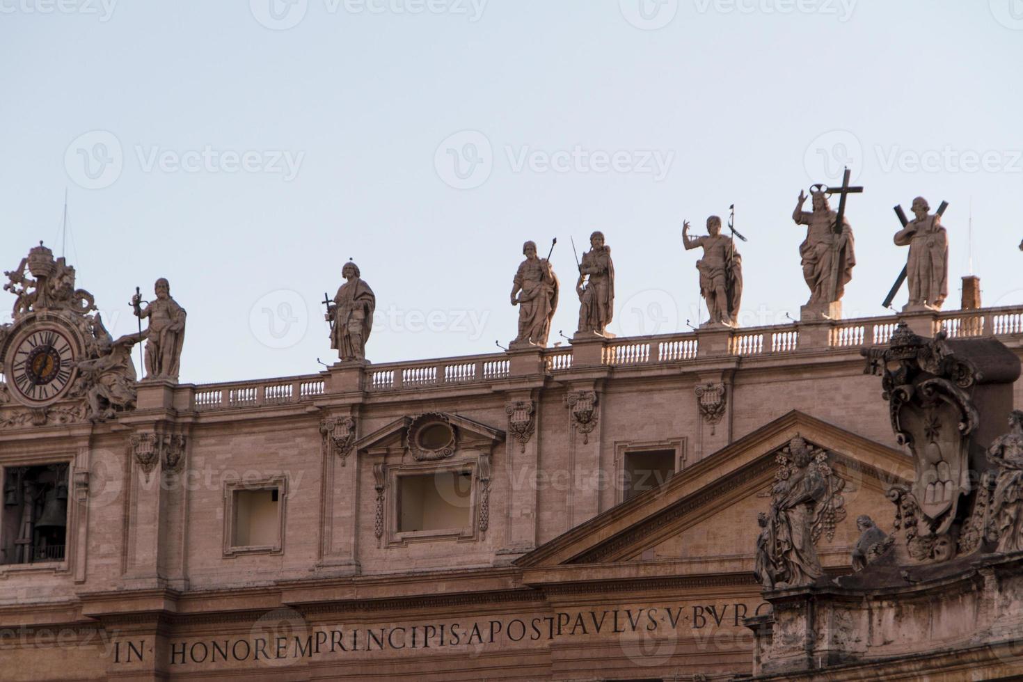 basilica di san pietro, vaticaan, rome, italië foto