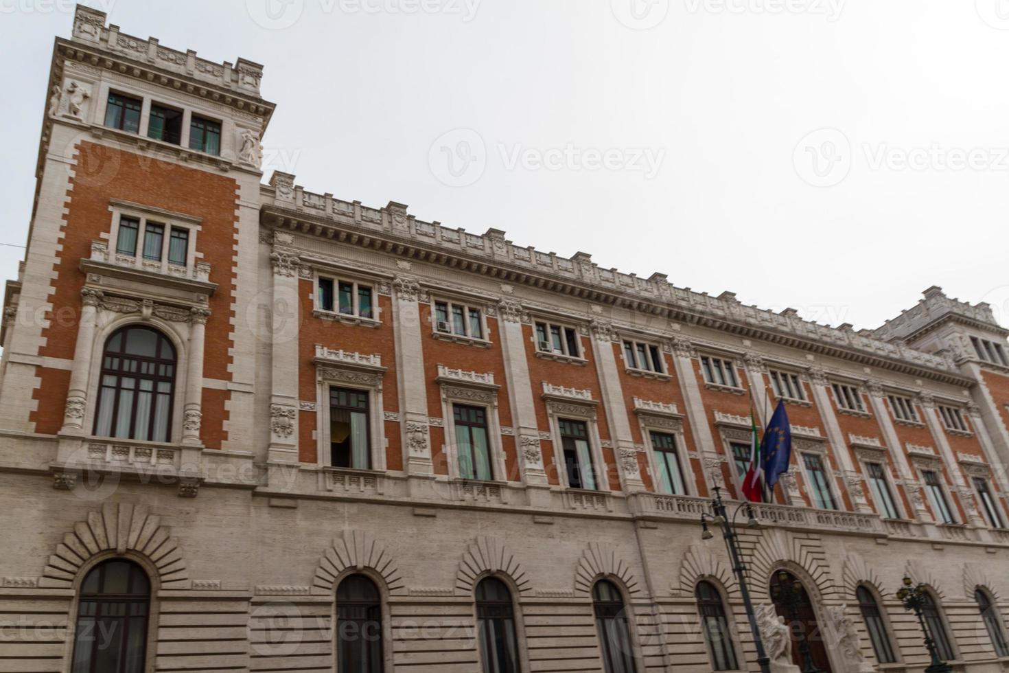 Rome, Italië. typische architectonische details van de oude stad foto