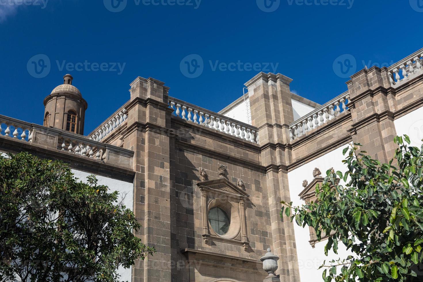 kathedraal van de canarische eilanden, plaza de santa ana in las palmas de gran canaria foto