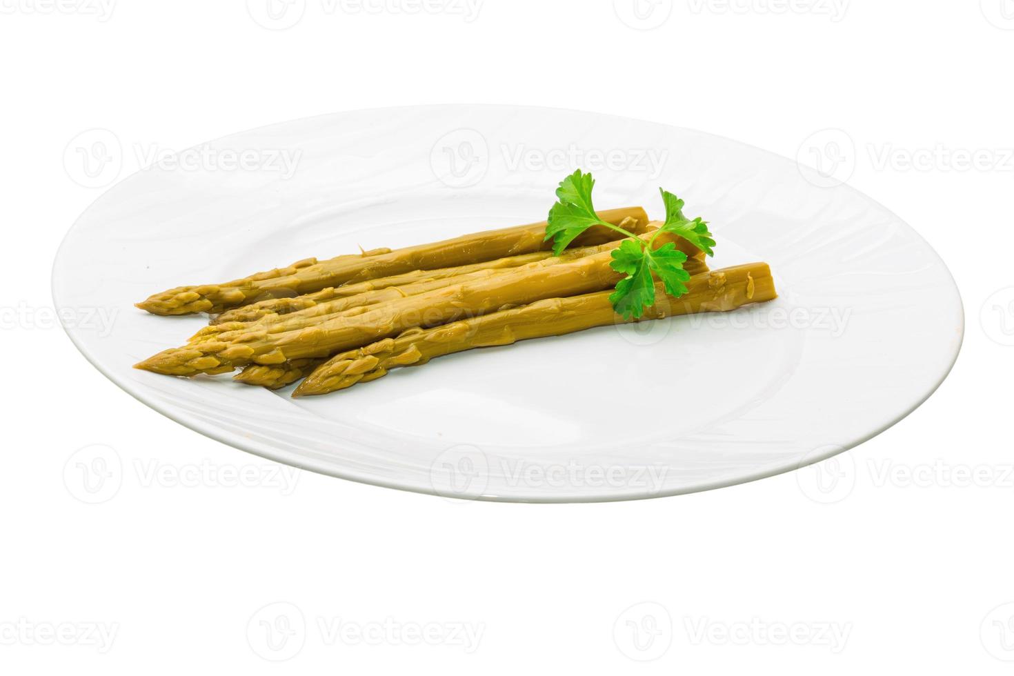 asperges op wit foto