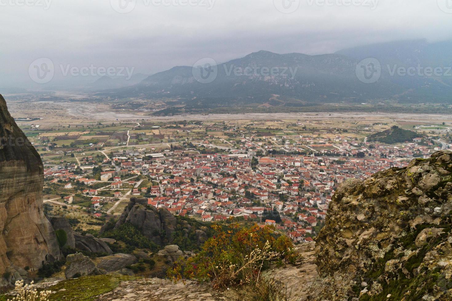 kastraki dorp in de buurt van meteora in griekenland foto