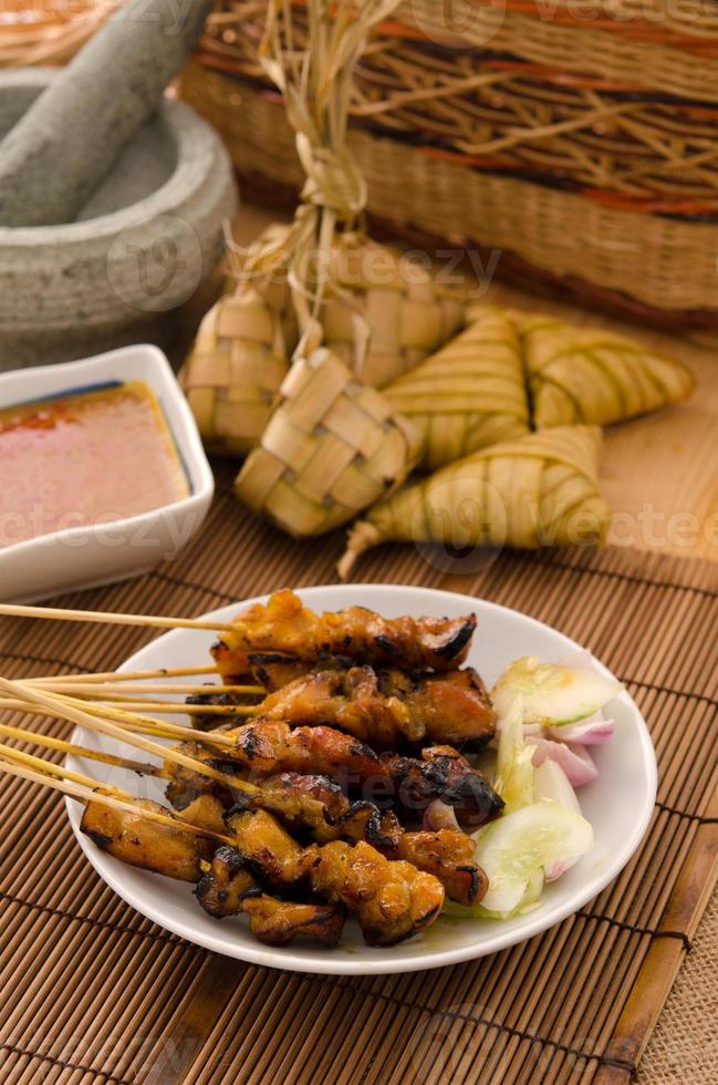 saté traditioneel Maleis voedsel foto