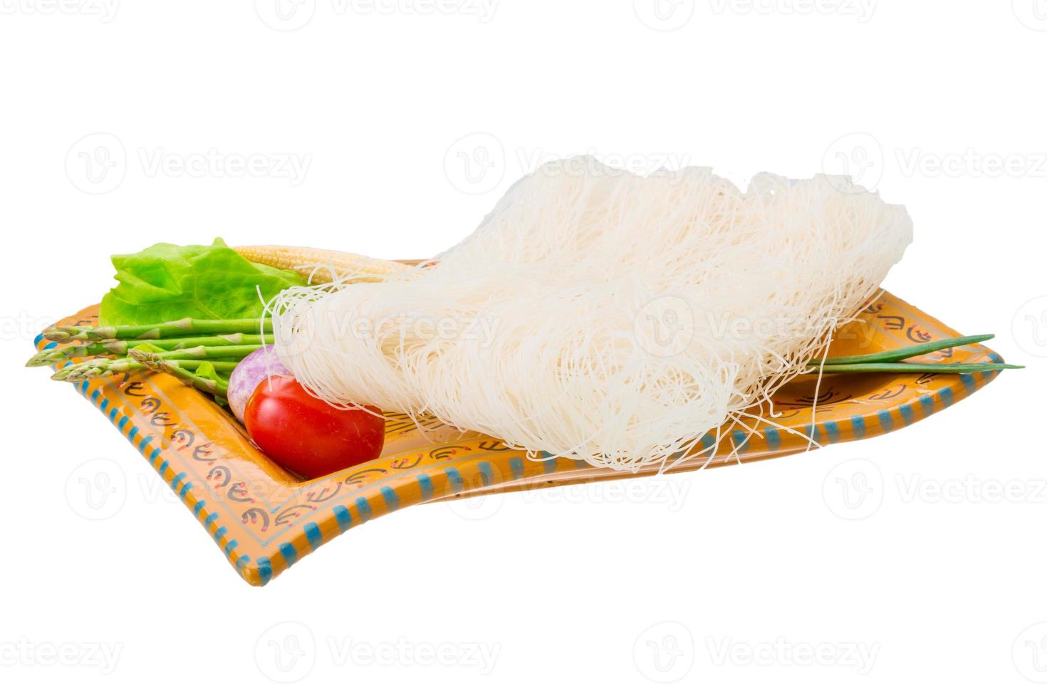 rauwe rijstnoedels foto