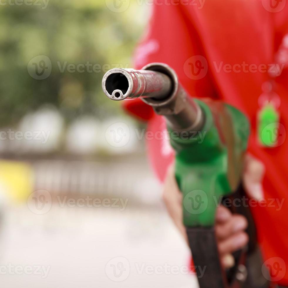 tankstation werknemer en service foto