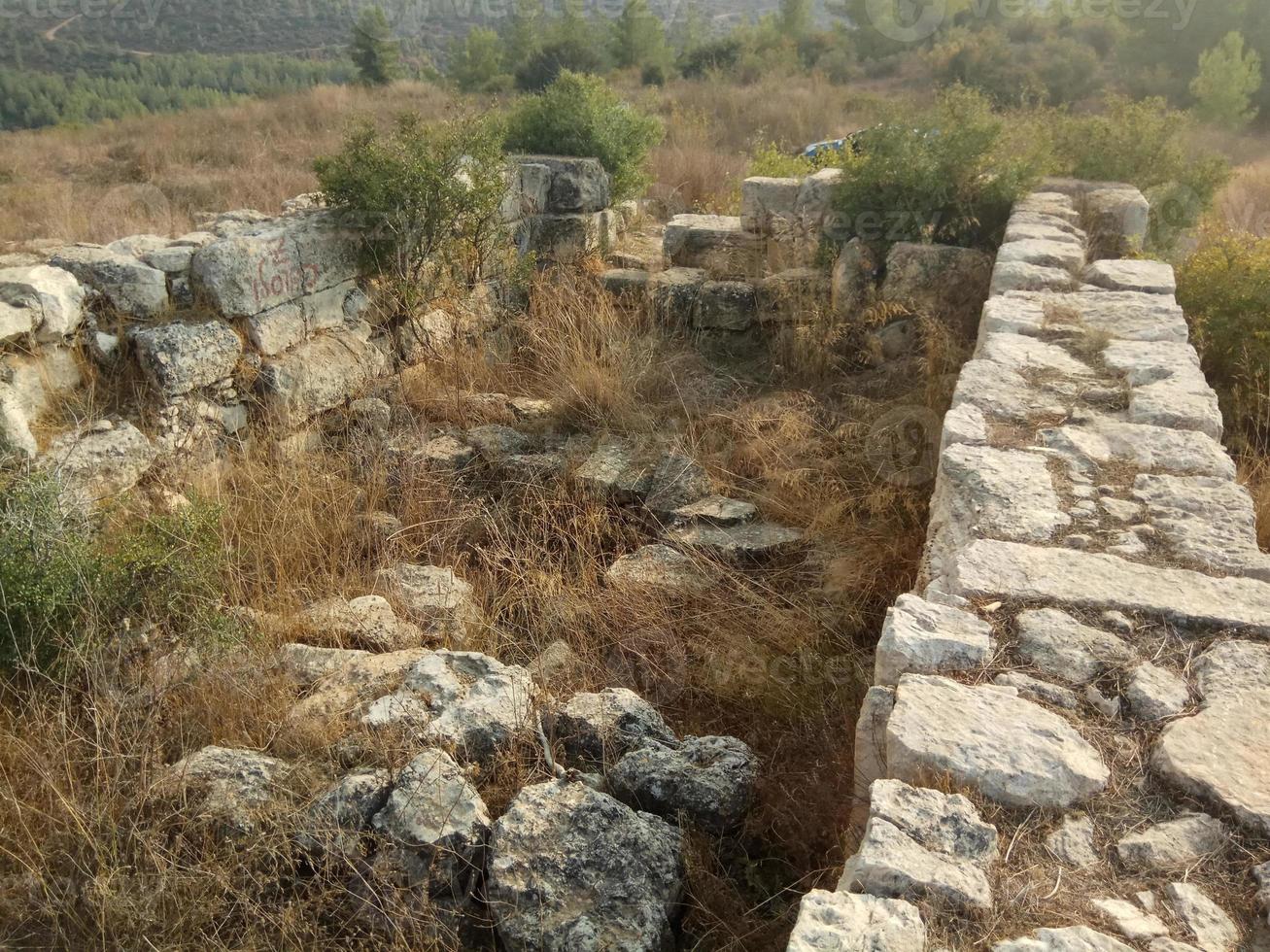 architectuur uit de stad Jeruzalem en Israël, architectuur van het heilige land foto