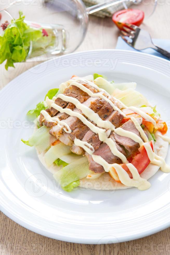 gemengde salade kabab foto