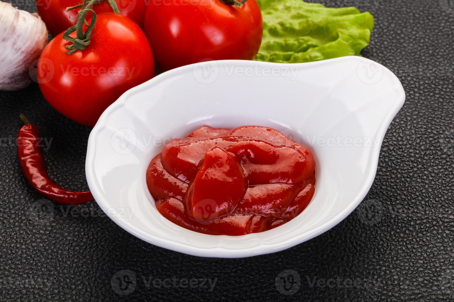 tomatenketchupsaus foto