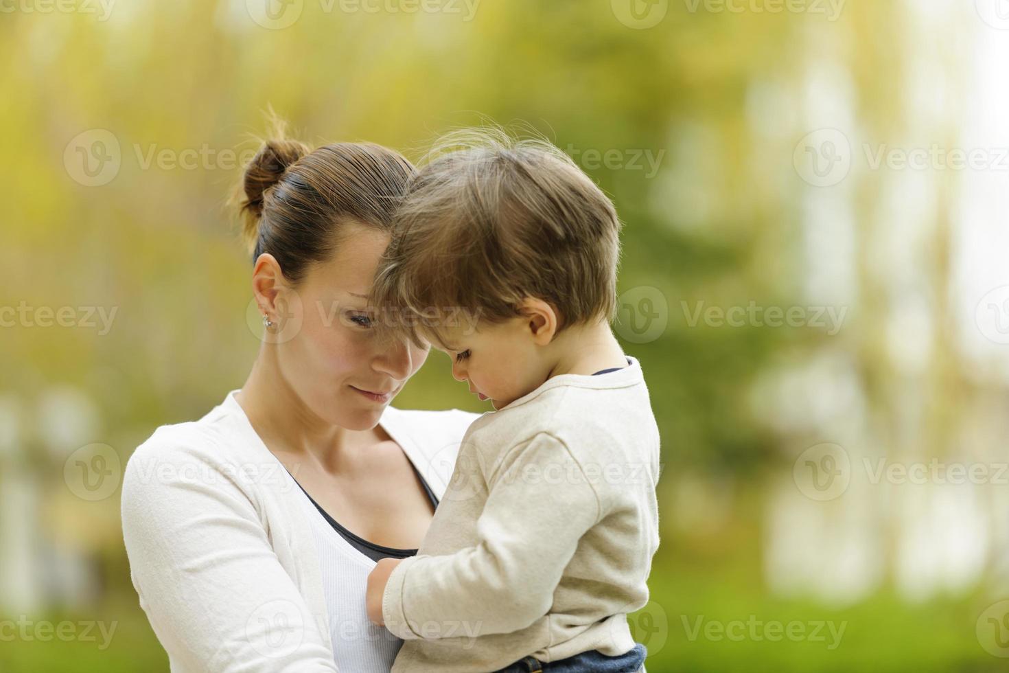 moeder en zoon foto