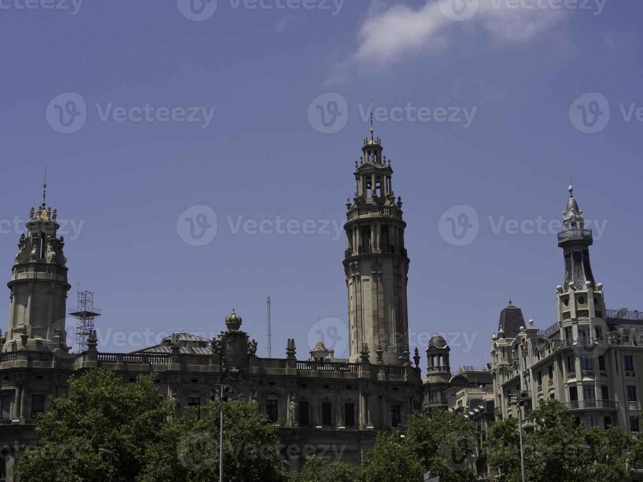 de stad barcelona in spanje foto