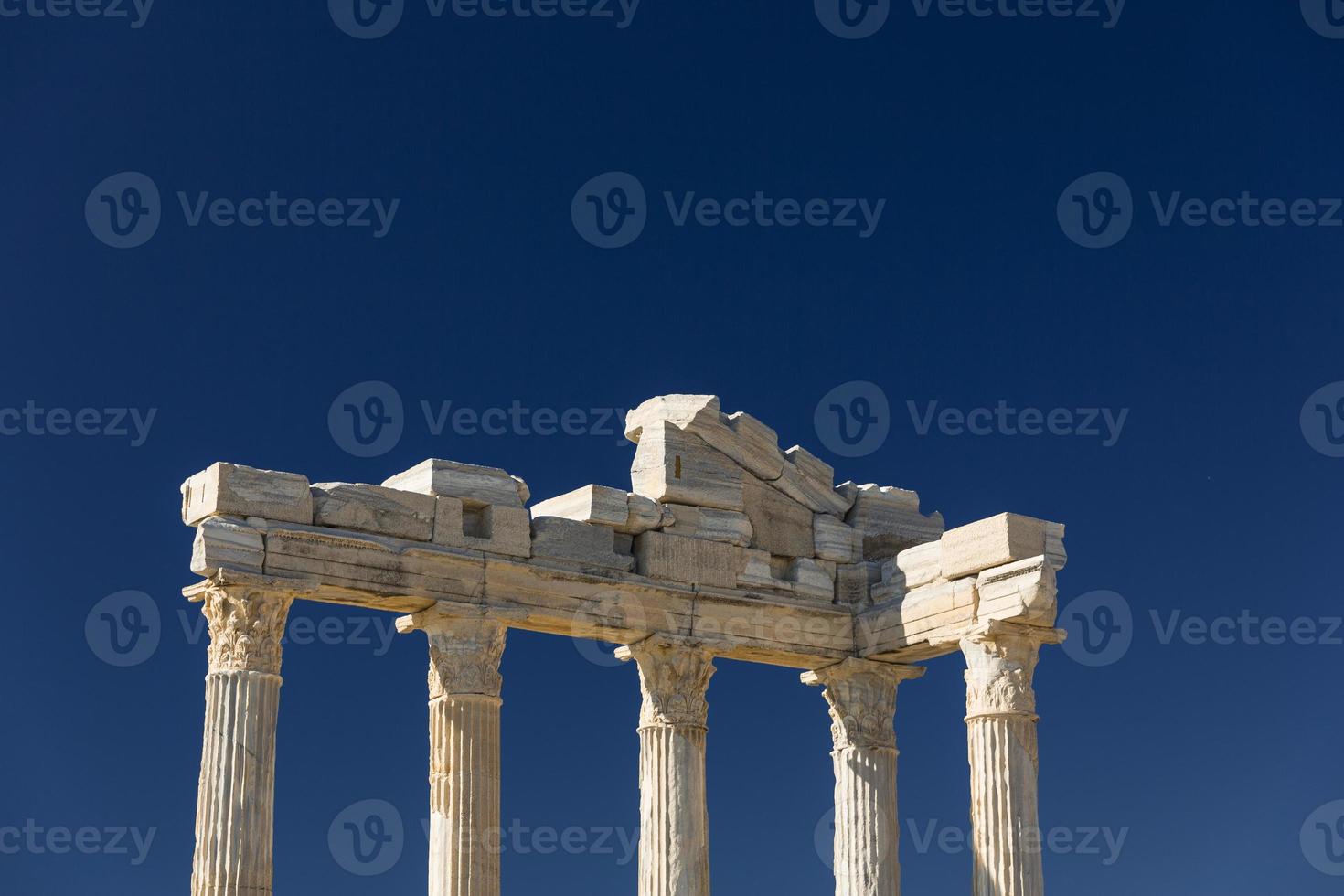 Apollo-tempel aan de zijkant foto