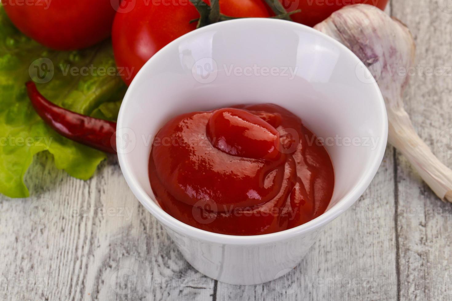 tomatenketchupsaus foto