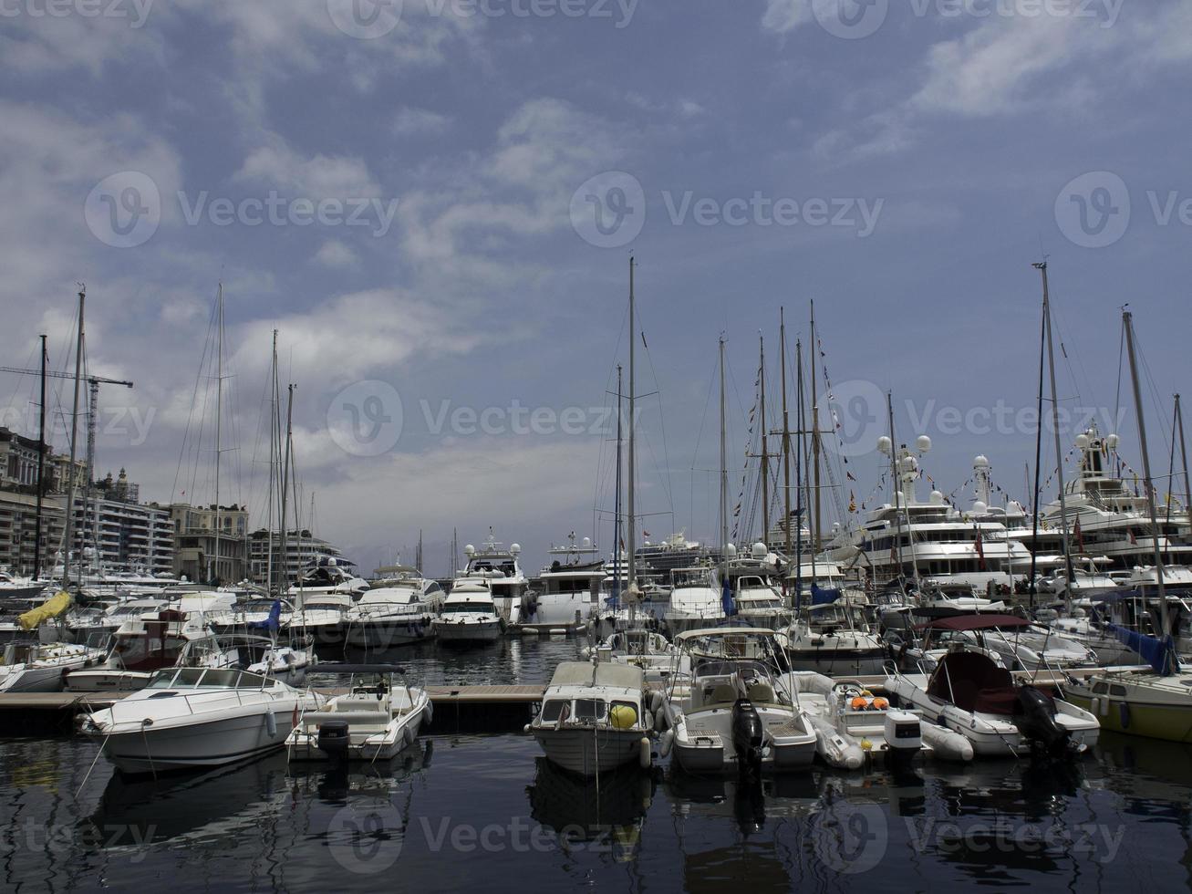 monaco aan de middellandse zee foto