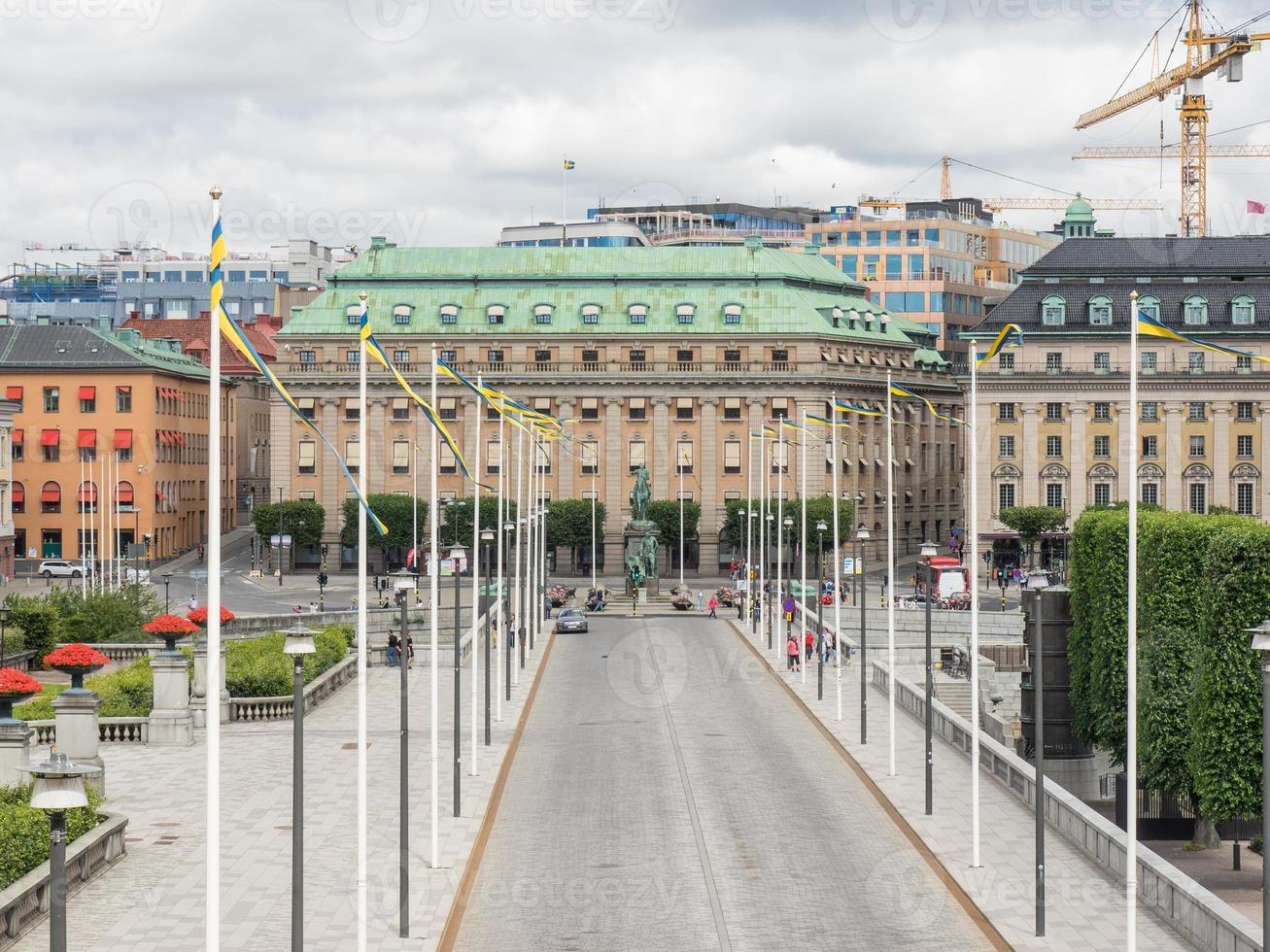 de stad Stockholm in Zweden foto