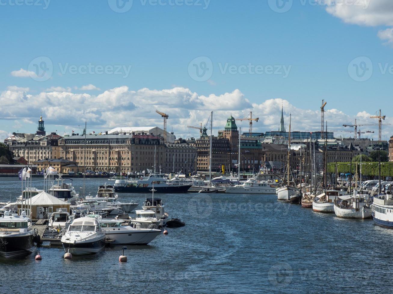 de stad Stockholm in Zweden foto