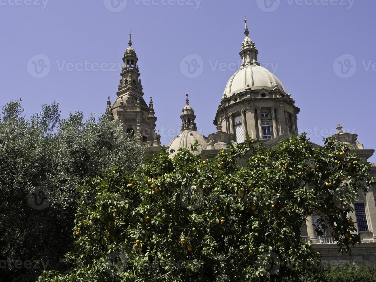 de stad barcelona in spanje foto