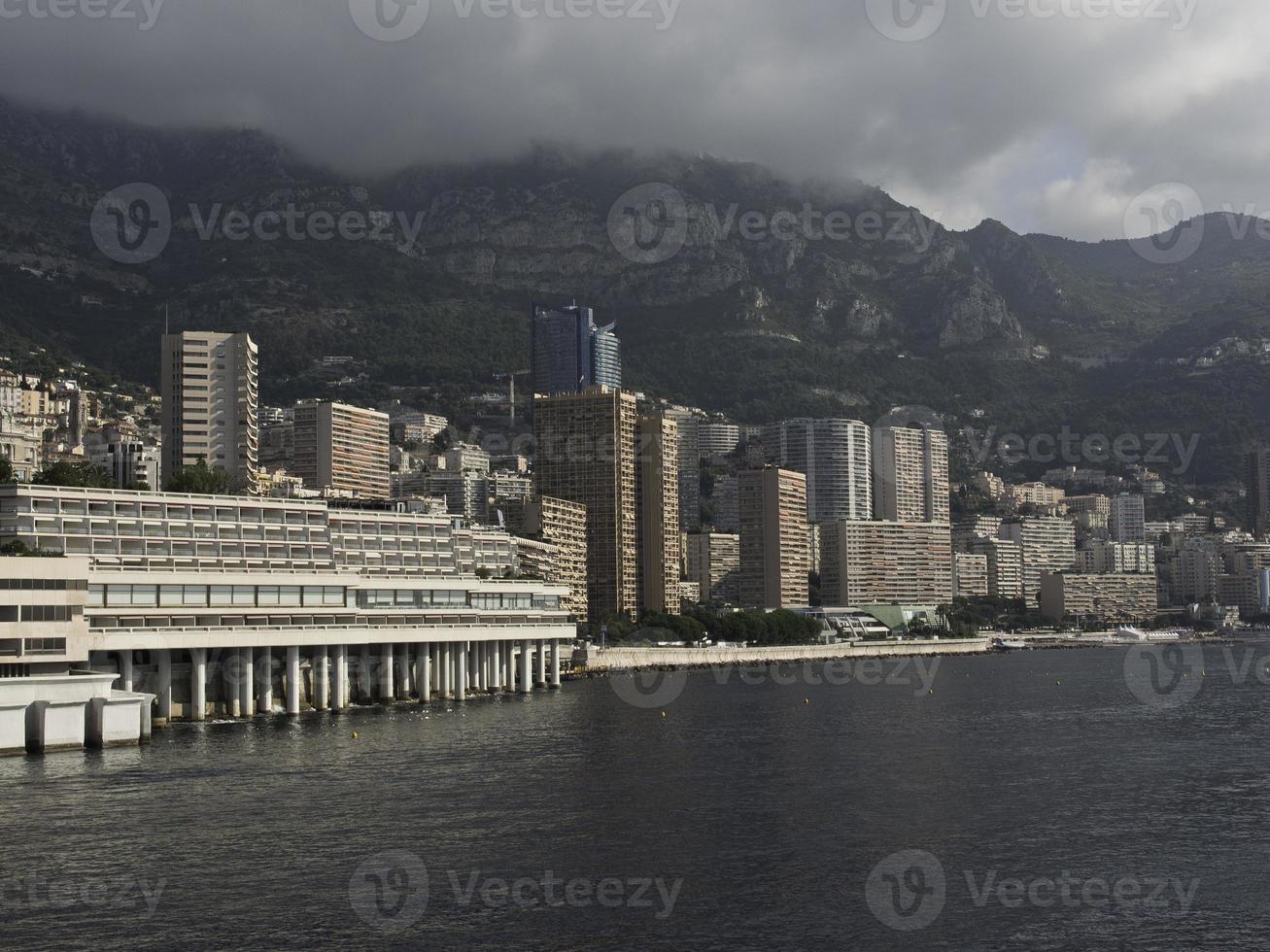 monaco aan de middellandse zee foto