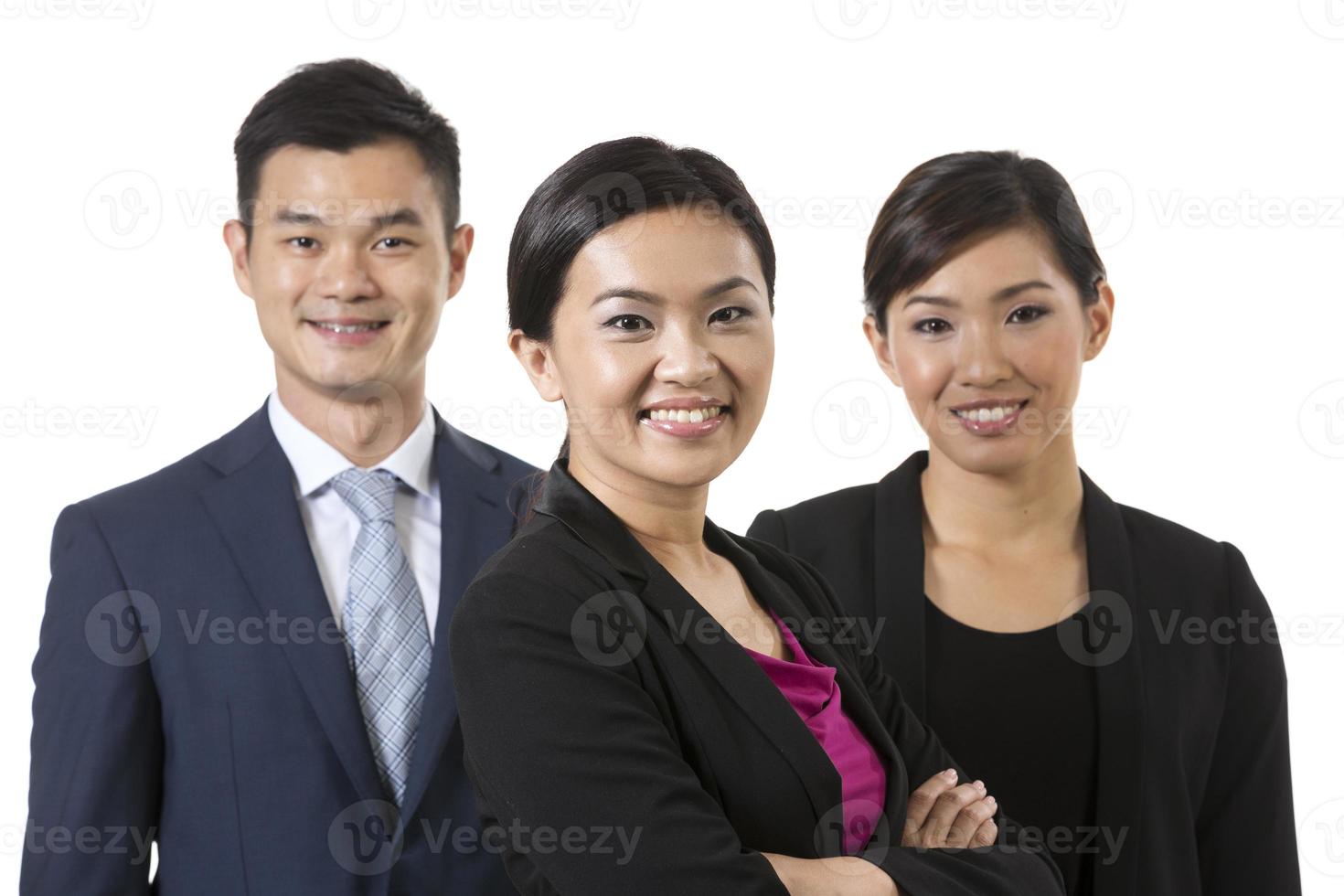 groep van Aziatische zakenmensen. foto