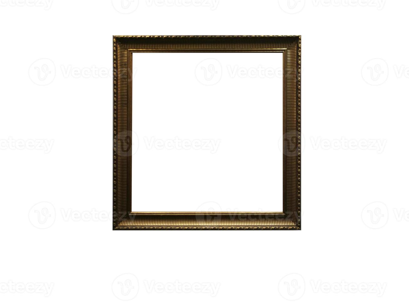 houten fotolijst vintage frame decoraties geïsoleerde achtergrond uitknippad foto