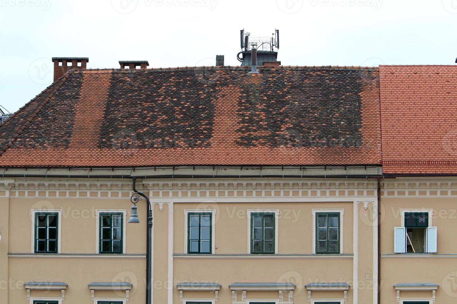 pannendaken van de stad ljubljana, de hoofdstad van slovenië. foto
