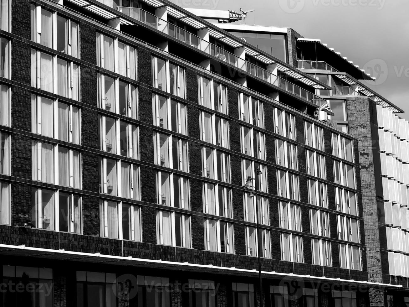 zwart-wit vintage gebouw achtergrond foto