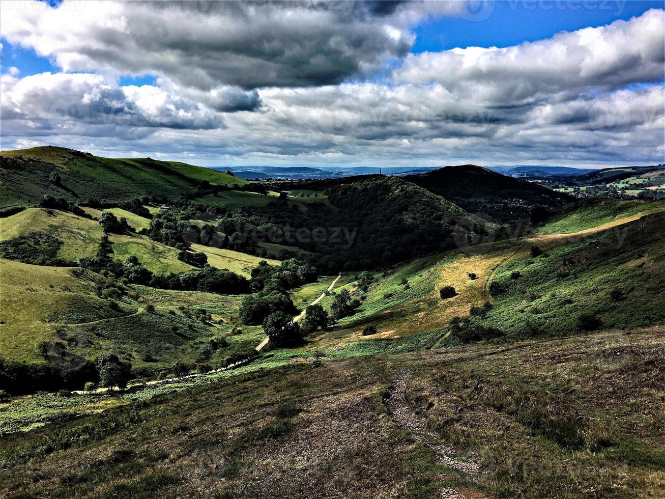 uitzicht op de Caradoc-heuvels in Shropshire foto