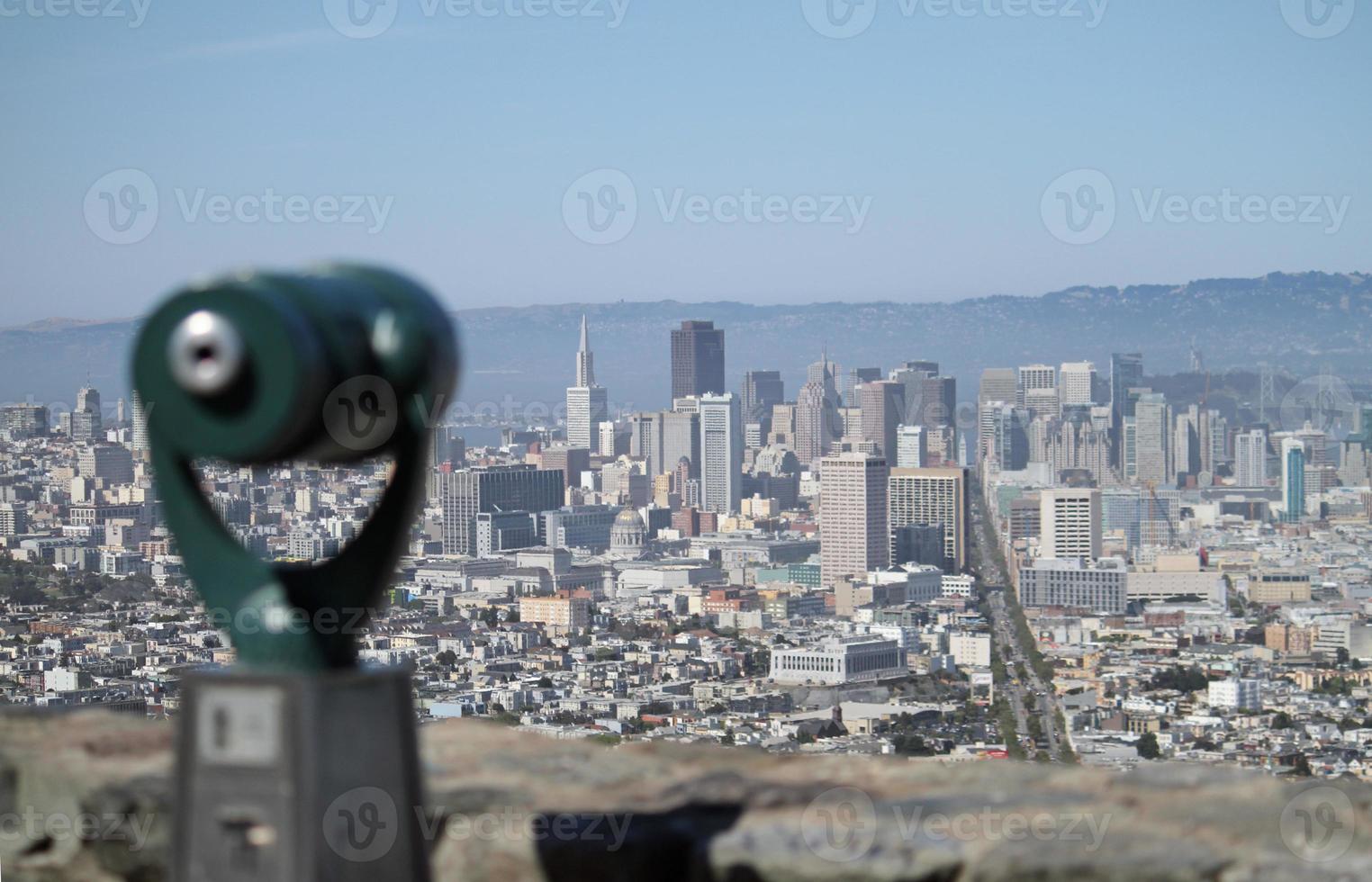 uitkijkpunt met uitzicht op San Francisco, Californië foto