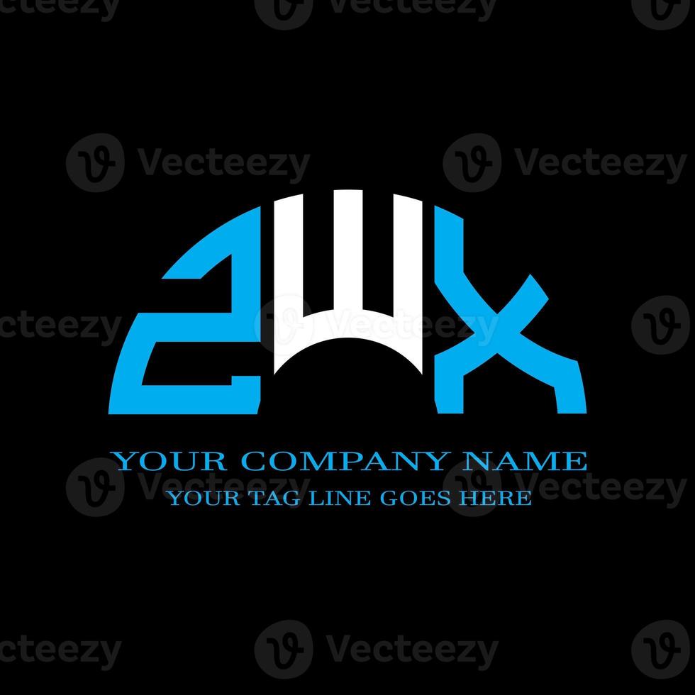 zwx letter logo creatief ontwerp met vectorafbeelding foto