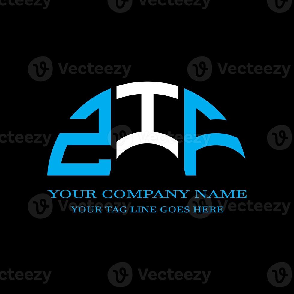 zif letter logo creatief ontwerp met vectorafbeelding foto