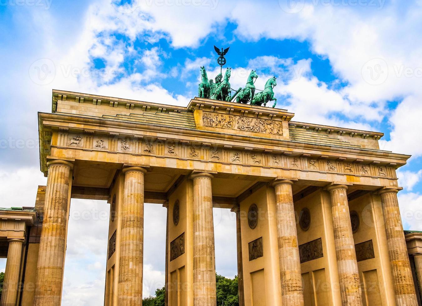 hdr brandenburger tor berlijn foto