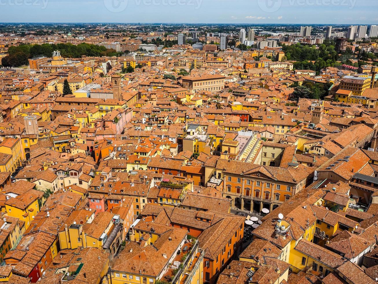 hdr luchtfoto van bologna foto