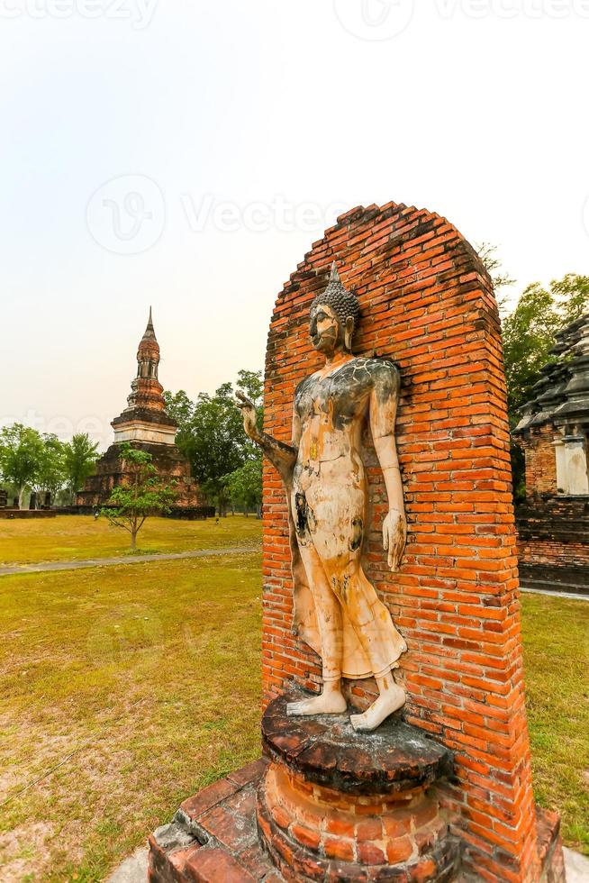 Sukhothai historisch park de oude stad van Thailand foto