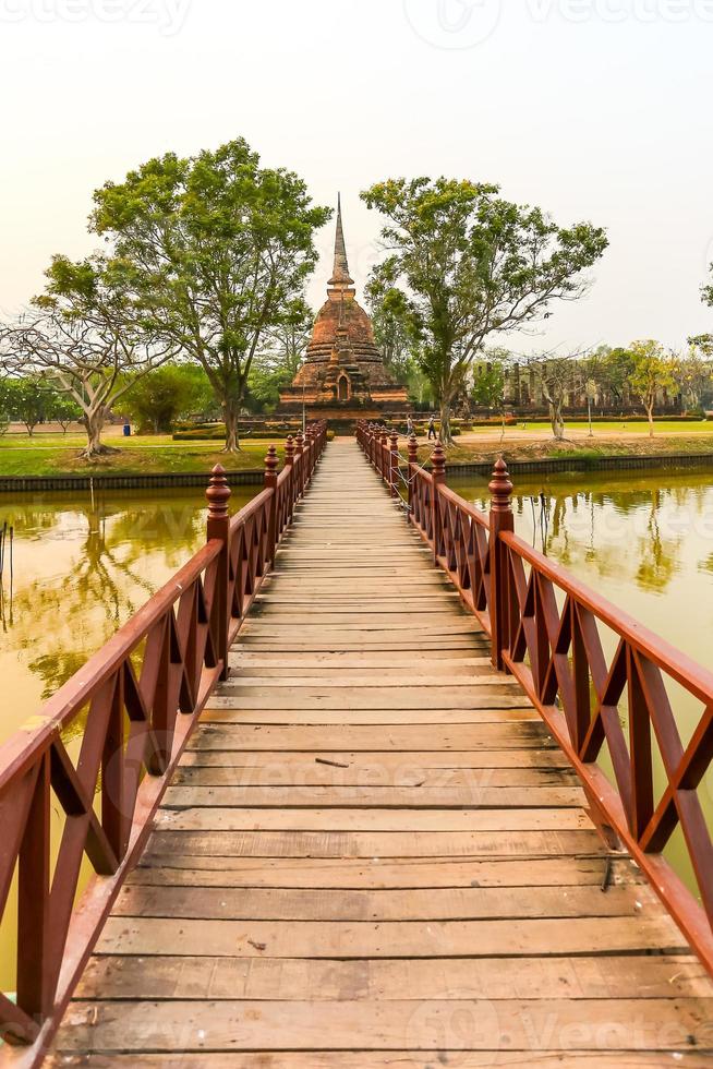 Sukhothai historisch park de oude stad van Thailand foto