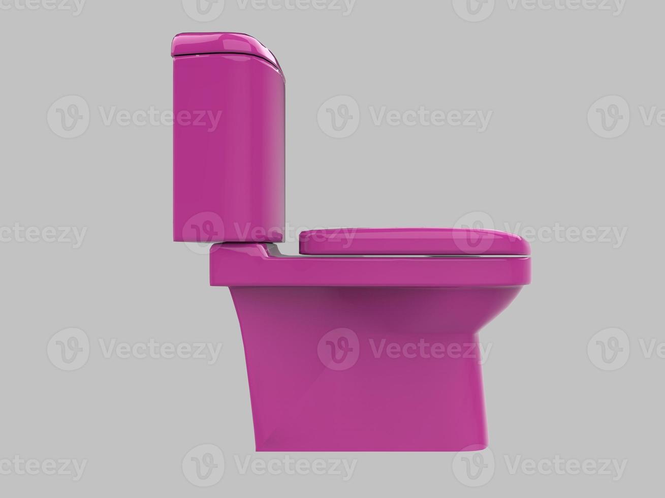 toilet kast badkamer wc water roze 3d illustratie foto