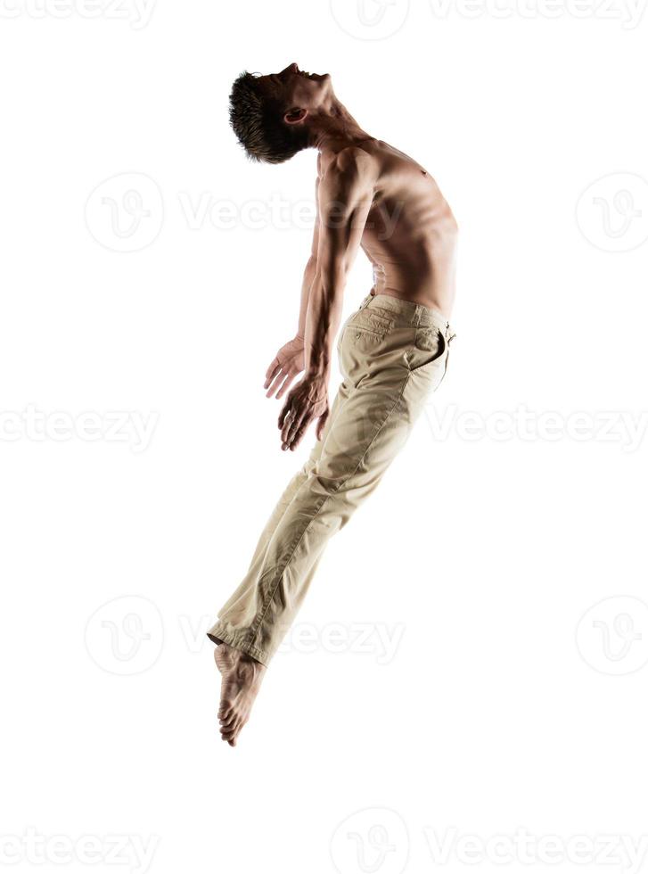 Kaukasische mannelijke danser foto