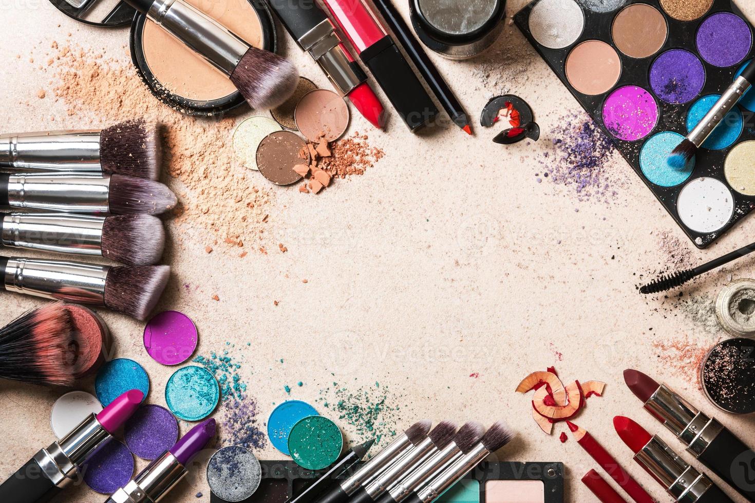 verschillende make-up producten foto