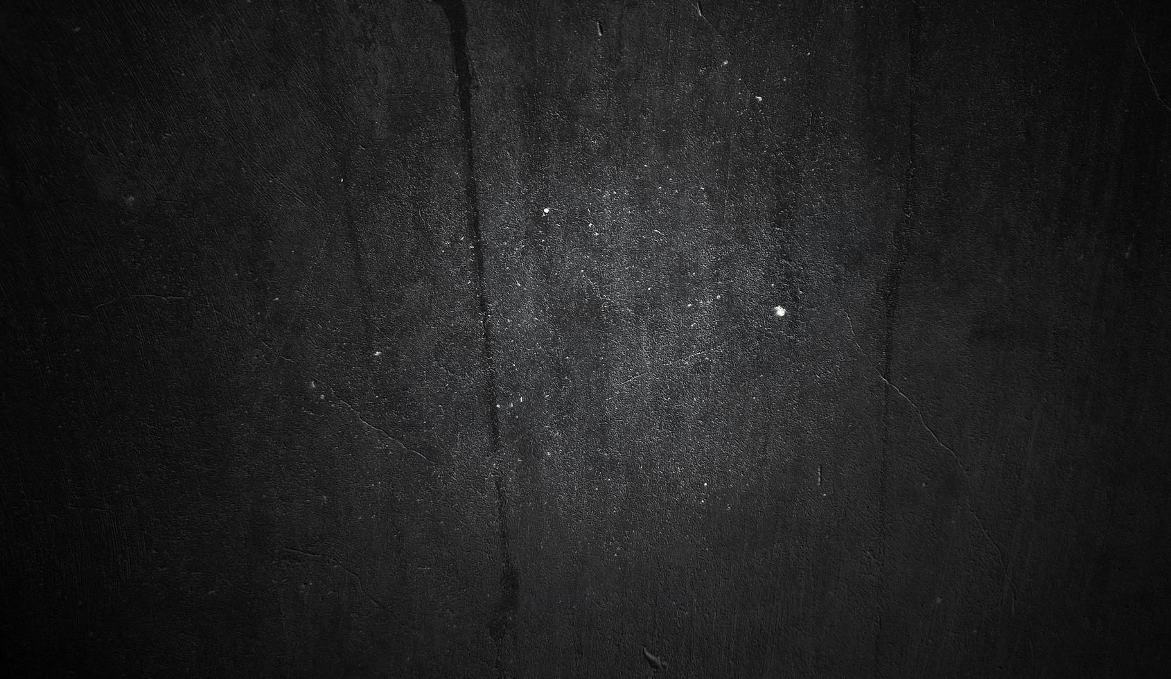 donkere en zwarte muur halloween achtergrond concept. zwart beton stoffig voor achtergrond. horror cement textuur foto
