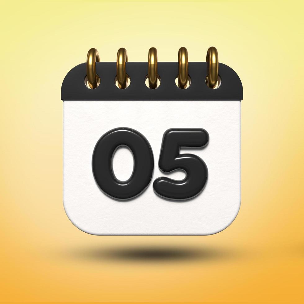 3D-transparante kalenderdatum 19 voor vergaderschema, evenementenschema, vakantie, werk, schoolkleur zwart foto