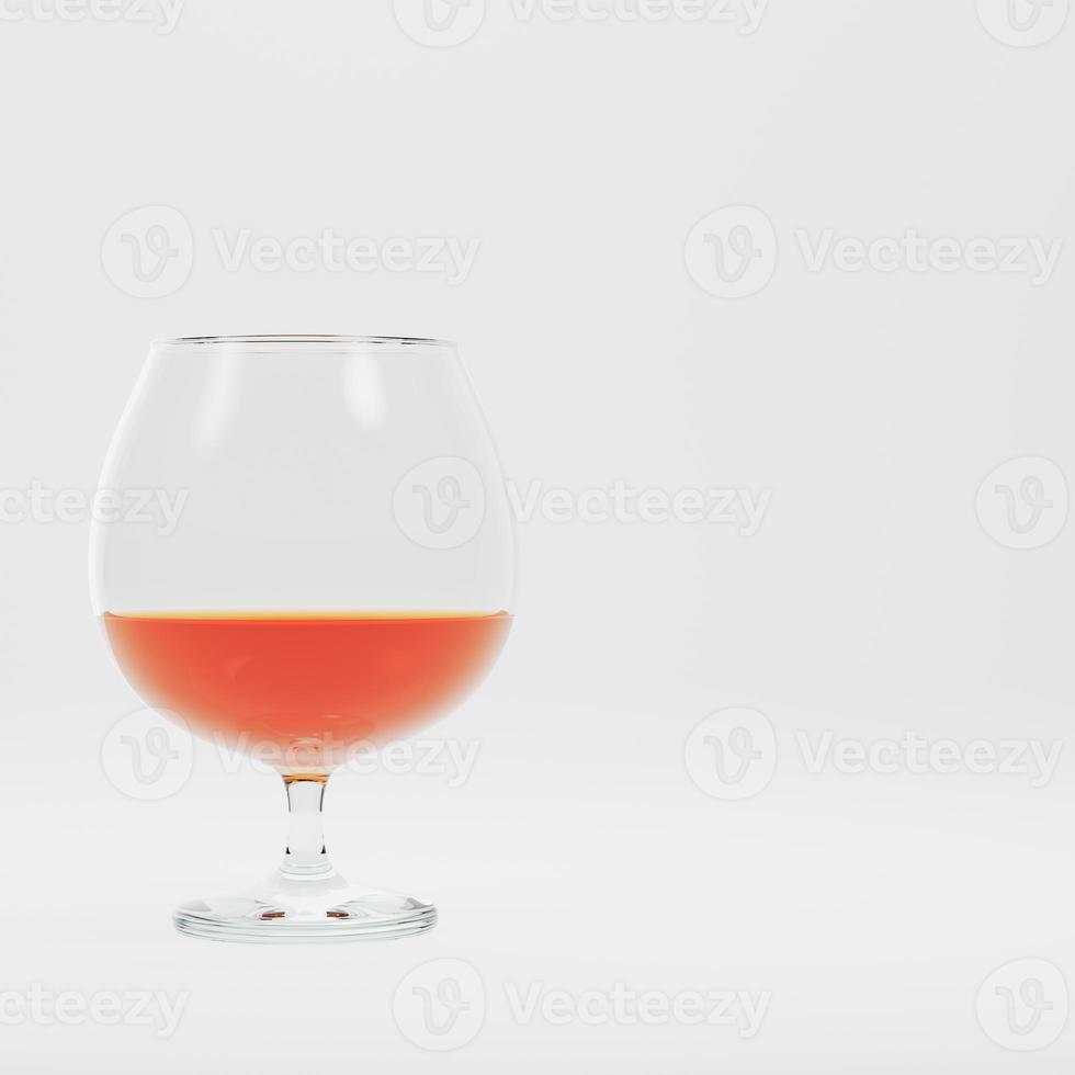 glas met alcohol op lichte achtergrond foto