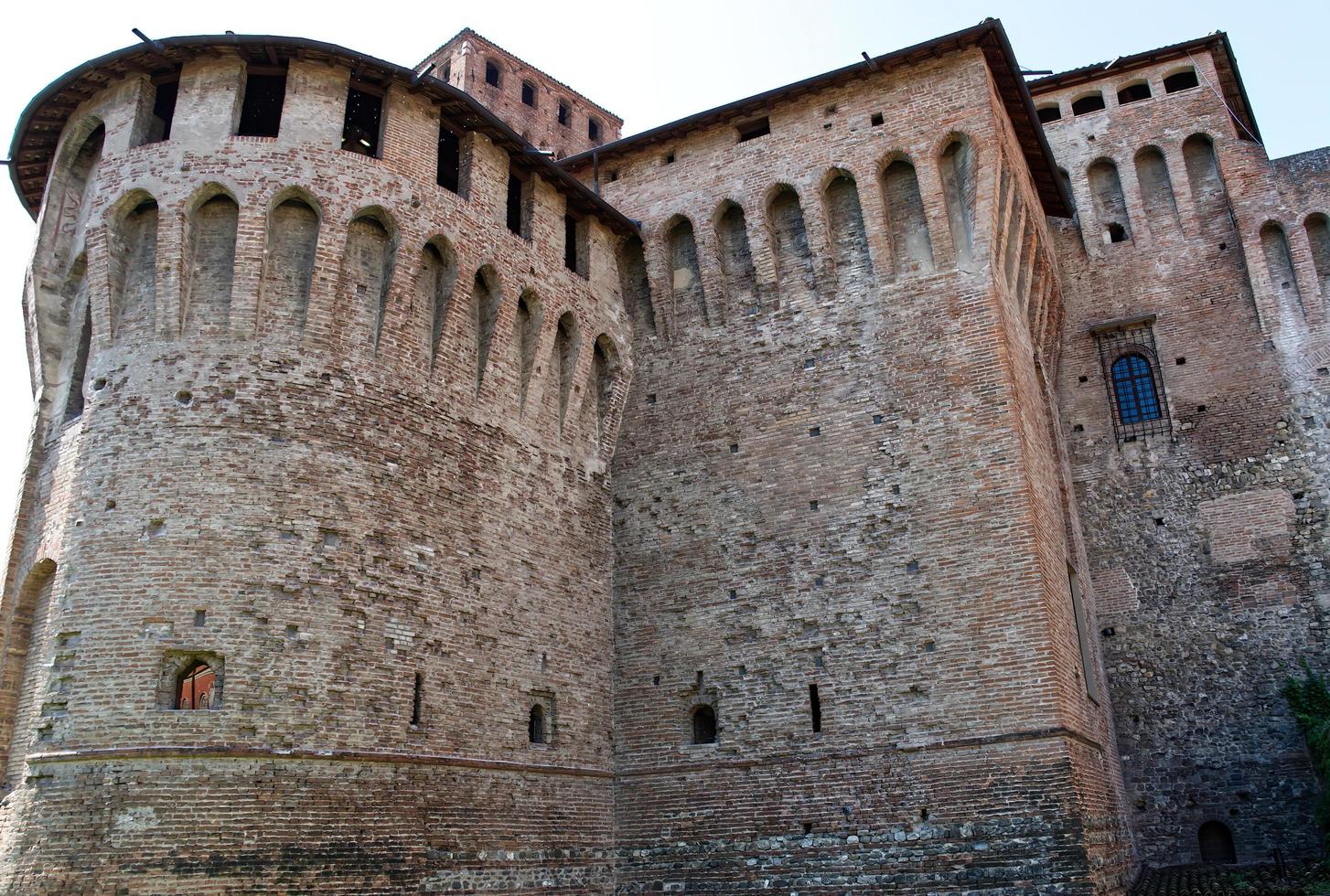 oud middeleeuws kasteel van vignola, la rocca di vignola. Modena, Italië. foto