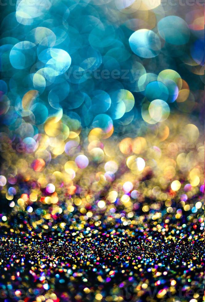 bokeh glitter kleurrijke wazig abstracte achtergrond voor verjaardag, jubileum, bruiloft, oudejaarsavond of kerst foto