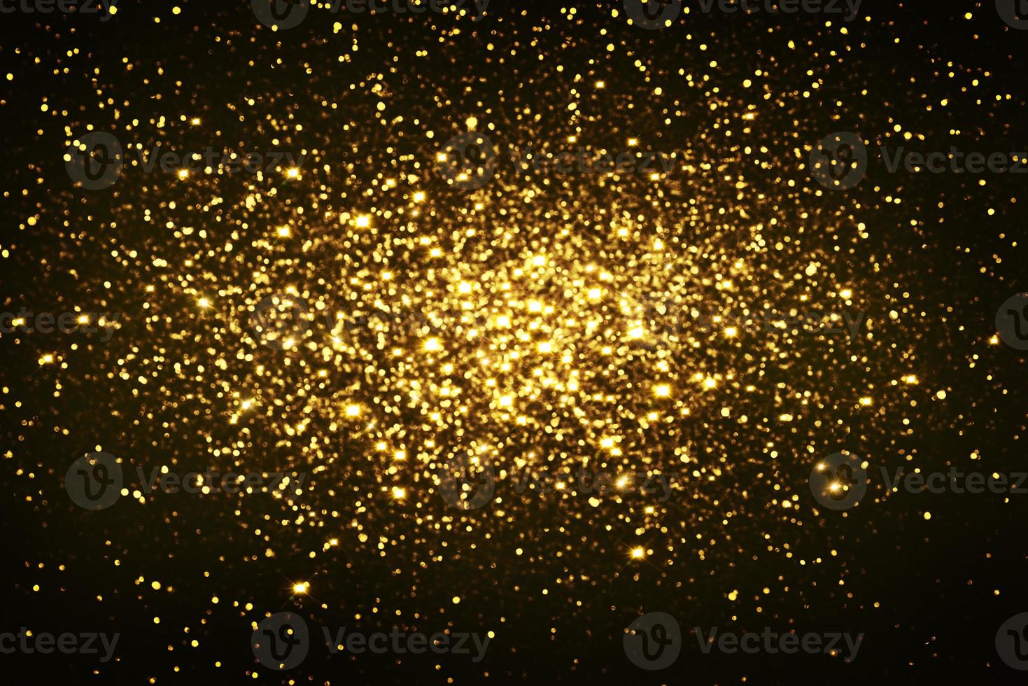 gouden glitter bokeh verlichting textuur wazig abstracte achtergrond voor verjaardag, jubileum, bruiloft, oudejaarsavond of kerst foto