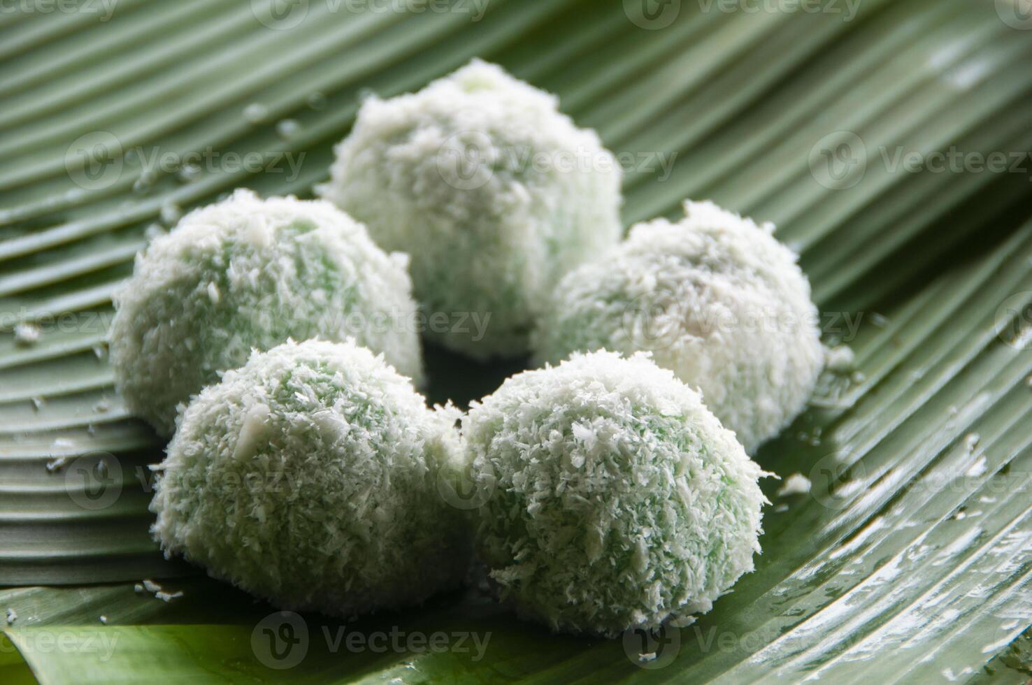 North Borneo zelfgemaakte traditionele kuih gula melaka. sabah maleisië traditioneel dessert. Aziatisch eten concept foto