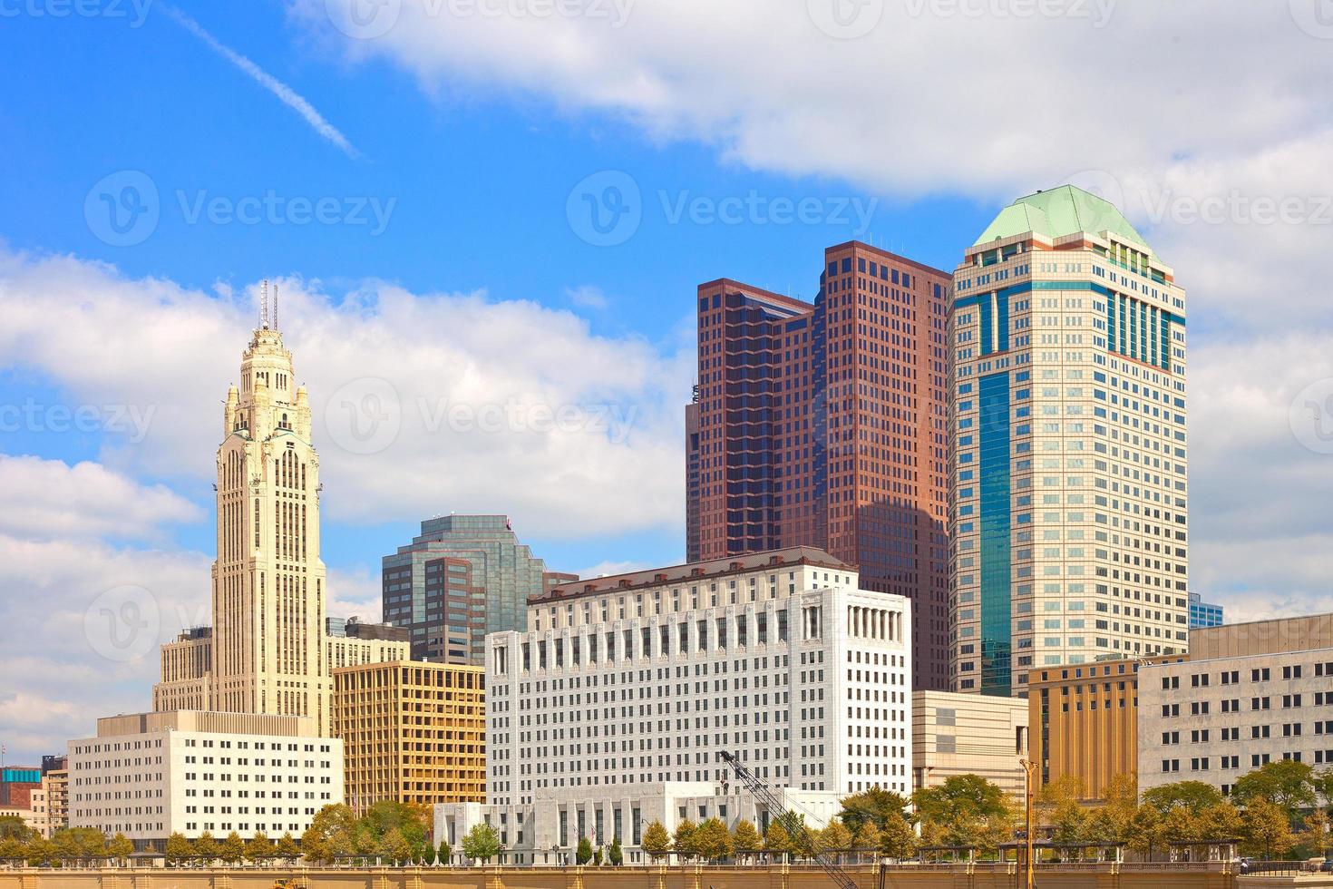 Columbus Ohio, gebouwen in het centrum foto