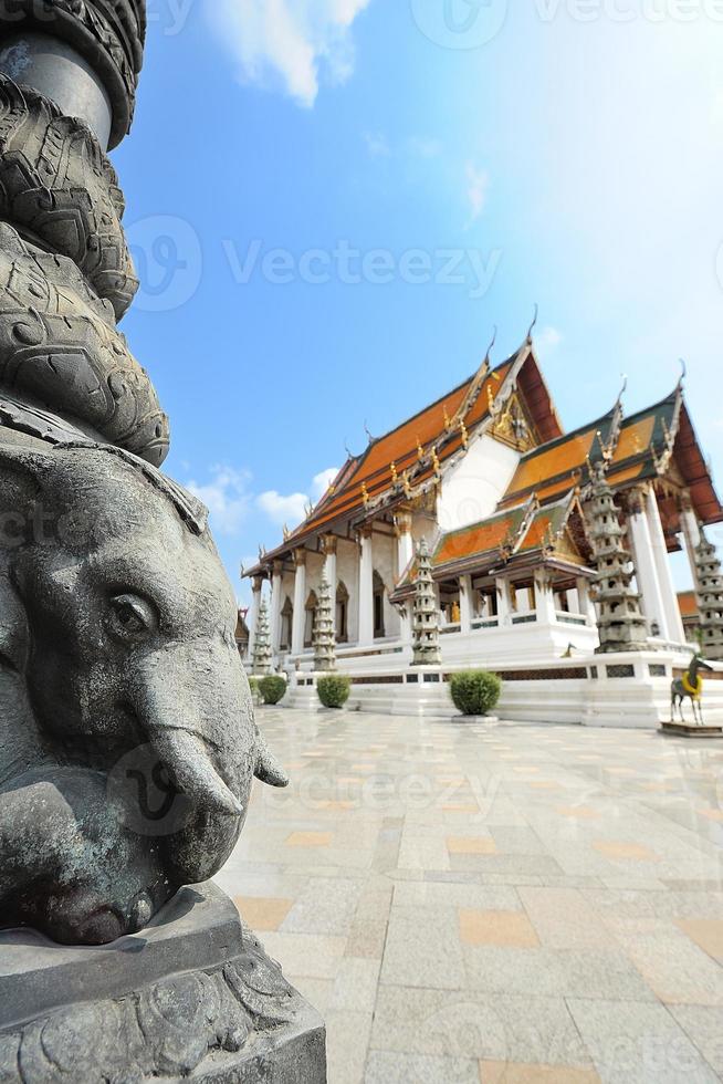 wat suthatthepwararam tempel in Bangkok, Thailand foto