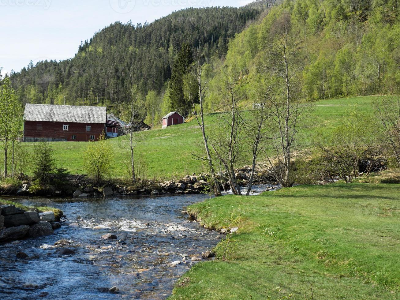 flam in noorwegen foto