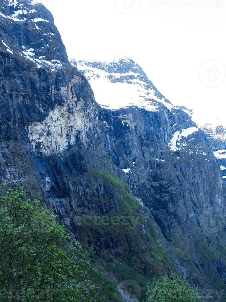 het dorp flam in noorwegen foto