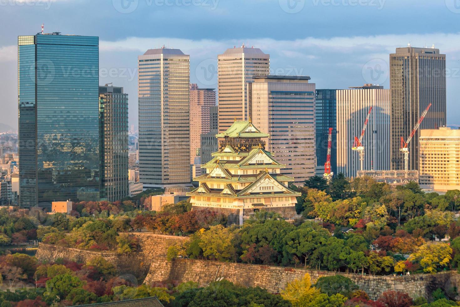 osaka kasteel in osaka foto