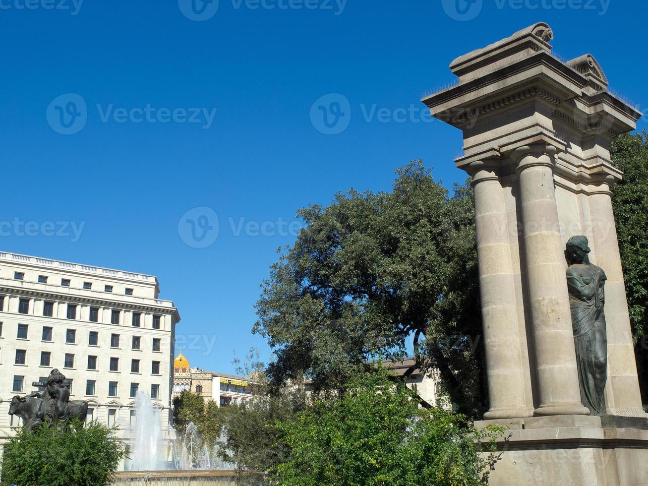 de stad barcelona in spanje foto